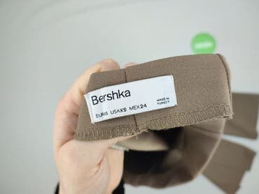 spodnie z dziurami damskie wysoki stan bershka: Bershka, Spodnie materiałowe damskie, XS — 4