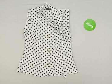 biale bluzki z kolnierzykiem: Boohoo, Bluzka damska, rozmiar M — 2