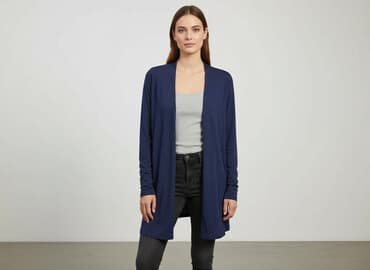 sweter w warkoczowy splot h m: H&M, Kardigan damski, rozmiar S — 6