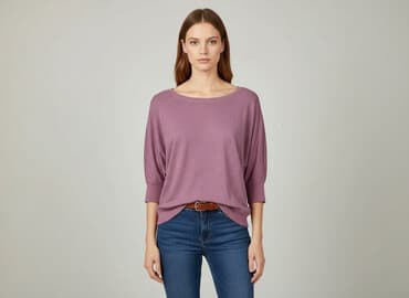 bluzki nietoperz plus size: Bluzka damska, rozmiar S — 8