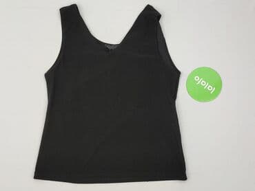 czarne t shirty w serek damskie: T-shirt damski, rozmiar L — 2