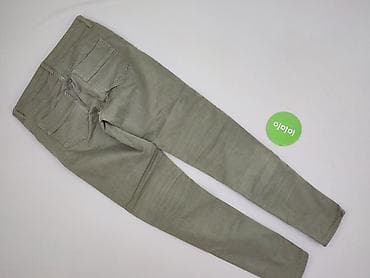 botki 35 ccc: Damskie spodnie Bershka – model biker, kolor khaki/oliwkowy. - Krój — 3