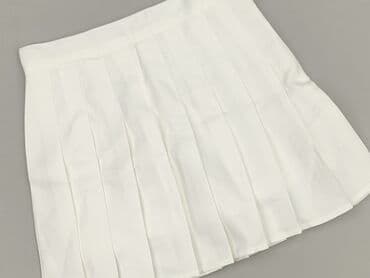 biała spódniczka z zakładkami: Spódnica damska, rozmiar S — 1