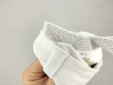 biale szerokie jeansy: F&F, Spodnie materiałowe damskie, rozmiar S — 5