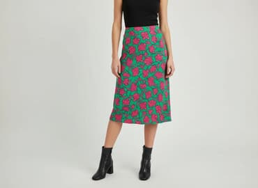 spódnice midi butelkowa zieleń: Sinsay, Spódnica damska, rozmiar M — 1