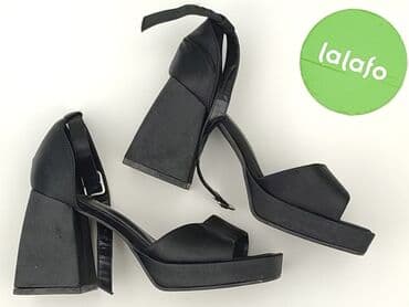 ccc srebrne sandały na obcasie: Sinsay, Sandały damskie, rozmiar 37 — 3