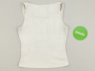 bluzki prążkowane białe: Top damski, rozmiar S — 3