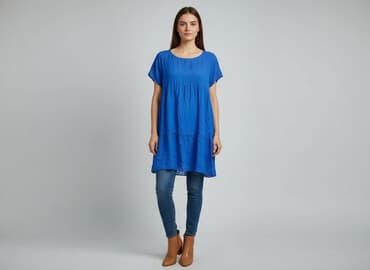 błękitna sukienka wieczorowa: Sukienka damska, rozmiar L — 6