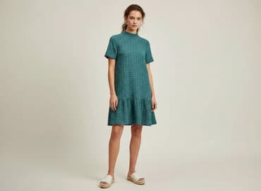 zara sukienka w geometryczne wzory: Zara, Sukienka damska, rozmiar M — 1