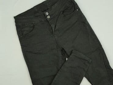 czarne jeansy z wysokim stanem: Jeansy damskie, rozmiar 2XS — 2