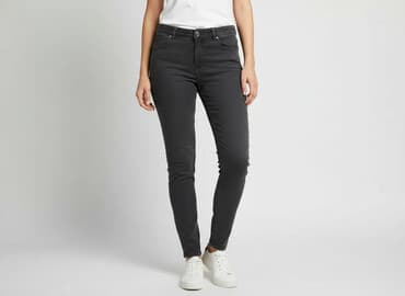 czarne szerokie jeansy: Pimkie, Jeansy damskie, rozmiar M — 7