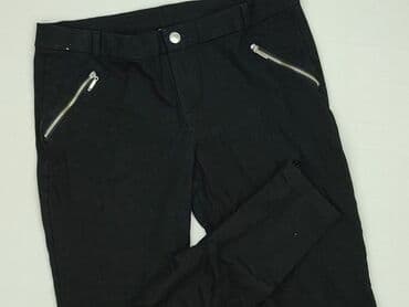 czarne t shirty i marynarka: MEGI, Spodnie materiałowe damskie, rozmiar XL — 1