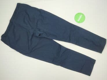 granatowe chinosy damskie: Zara, Spodnie materiałowe damskie, rozmiar XL — 5