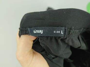 spodnie od piżamy damskie sinsay: Sinsay, Spodnie materiałowe damskie, rozmiar L — 4