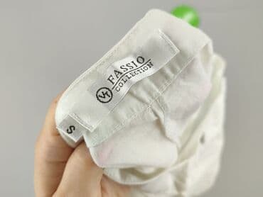 białe lniane spodnie zara: Spodnie materiałowe damskie, rozmiar S — 4