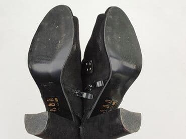 ccc srebrne sandały na obcasie: Sandały damskie, rozmiar 38 — 6