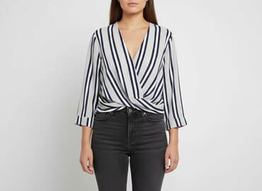 lniana koszula stradivarius: Bluzka damska, rozmiar XL — 7