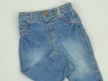 woskowane spodnie czarne: Denim pants, George, 6-9 months, condition - Good — 1