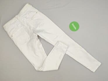 biale spodnie reserved: Reserved, Jeansy damskie, rozmiar L — 3