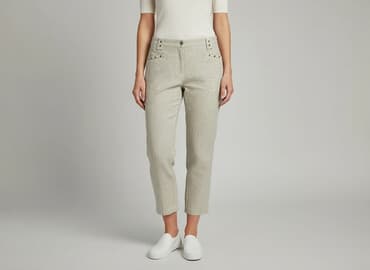 kuloty damskie jeansy: Jensen, Spodnie materiałowe damskie, rozmiar M — 6