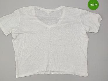 lniany: H&M, T-shirt damski, rozmiar L — 3