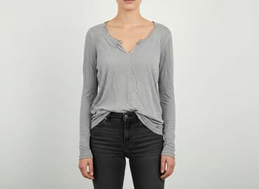 szara bluzka damska: Bluzka damska, rozmiar L — 5