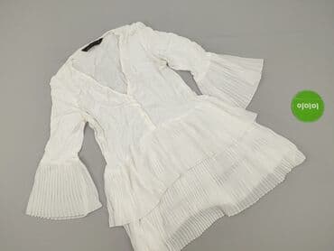 białą bluzka z długim rękawem zara: Zara, Bluzka damska, rozmiar XS — 3