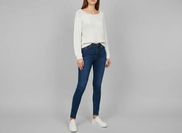 biała kamizelka damska zara: Sweter damski, rozmiar S — 6