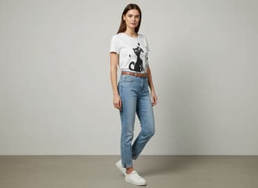 ubrania z kotami: Ovs, T-shirt damski, rozmiar S — 1