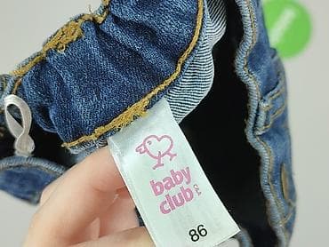 vintage bluzki: Spodnie jeansowe, Baby club, 12-18 miesięcy, stan - Bardzo dobry — 4