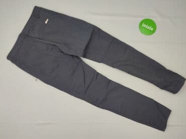 szare szerokie jeansy: M.Sara, Spodnie materiałowe damskie, rozmiar S — 3