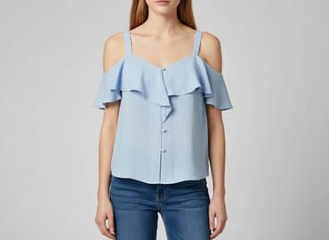 blekitna bluzki: Warehouse, Women's blouse, size S — 1