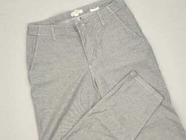 h m spodnie z rozszerzanymi nogawkami: H&M L.O.G.G., Spodnie materiałowe damskie, rozmiar L — 1