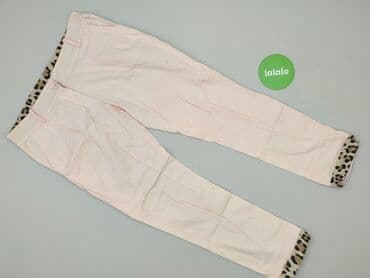 srebrne legginsy: Spodnie materiałowe damskie, L — 2