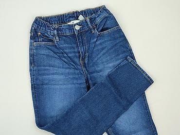 mango bluzki: Spodnie jeansowe, H&M, 12 lat, 152, stan - Idealny — 1