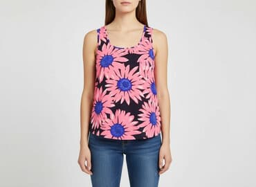 bluzki z kwiacistym wzorem: Cameo Rose, Top damski, rozmiar M — 7