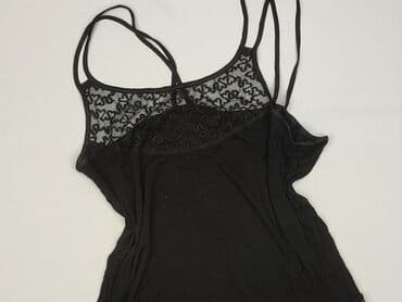 czarne bluzki z koronką plus size: Жіноча блуза, розмір M — 2