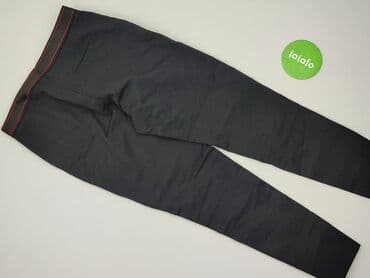 spodnie czarne damskie z niskim stanem: Spodnie materiałowe damskie, rozmiar M — 4