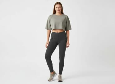 legginsy adidas damskie szare: Legginsy Sportowe damskie, rozmiar S — 5