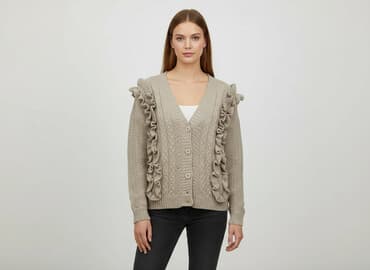 steve madden klapki z futerkiem: Kardigan damski, rozmiar One size — 5