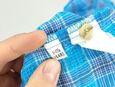 kurtki zimowe guess: Shirt 1.5-2 years, condition - Very good, pattern - Cell, color - Blue — 4