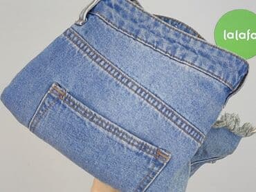 dżinsy z wysokim stanem czarne: H&M, Szorty damskie, S — 6