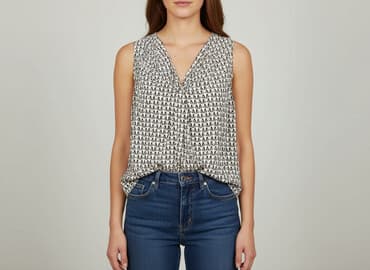 bluzki we wzory geometryczne: Gina Tricot, Bluzka damska, rozmiar S — 1