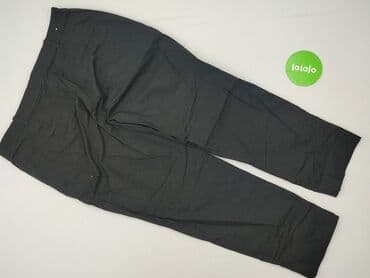 czarne szerokie jeansy: CAMAIEU, Spodnie materiałowe damskie, rozmiar 2XL — 3