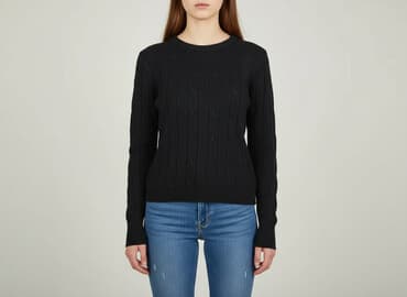 sweter warkoczowy splot: Sweter damski, rozmiar XS — 7