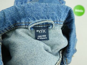 simple sukienki wiosna 2013: Dziecięca kurtka jeansowa, 10 lat, 134-140 cm, Y.F.K., stan - Bardzo dobry — 4