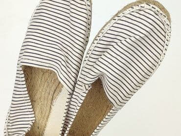 biale klapki a'la hermes: Flat shoes for women, size 39 — 6