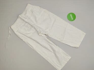 biale spodnie dresowe mohito: Bpc bonprix collection, Material trousers for women, size XL — 4