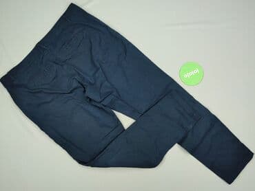 granatowe chinosy damskie: Yessica, Spodnie materiałowe damskie, rozmiar M — 3