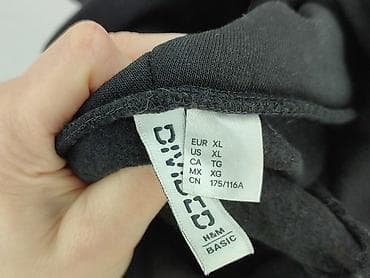 sweter czarny: H&M Divided, Bluza z kapturem damska, rozmiar XL — 4